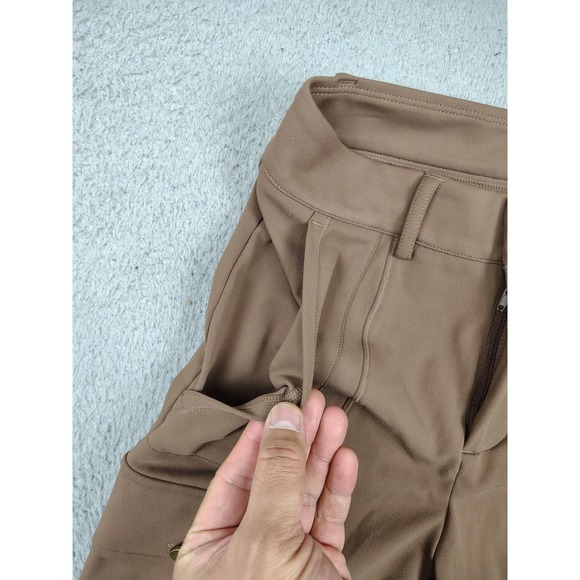 Halara Cargo Pants Womens XS Tall Brown High Waisted Stretch Skinny Pockets - Picture 3 of 15